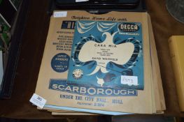 Collection of 78 rpm Records and a 45 rpm Cara Mia by David Whitfield