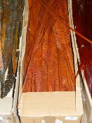 *Box of Red and Glitter Artificial Leaves