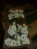 *Four Boxes Containing a Dozen Artificial Roses