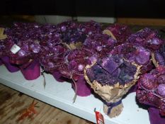 *Twenty Seven Large Purple Winter Floral Arrangements