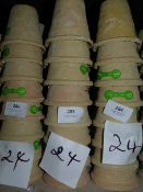 *Twenty Four Cream Plant Pots