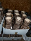 *Box Containing 9 Earthenware Decorative Vases