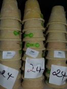 *Twenty Four Cream Plant Pots