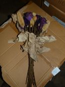 *Box Containing Dunelm Plum Flower Posies