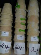 *Twenty Four Cream Plant Pots