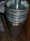 *Twelve Galvanised Flower Buckets