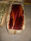 *Box Containing Bundles of Maroon Coloured Dried Grasses