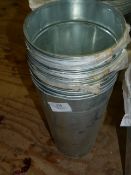 *Twelve Galvanised Flower Buckets