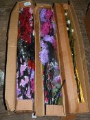 *Three Lucky Dip Boxes of Mixed Artificial Foliage and Flowers