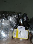 *Thirteen Chrome Vases