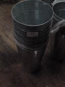 *Nineteen Galvanised Flower Buckets