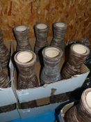 *Box Containing 6 Earthenware Decorative Vases