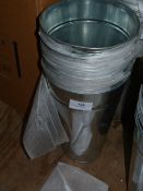 *Twelve Galvanised Flower Buckets