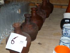 *Six Earthenware Vases
