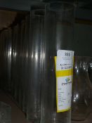 *Twelve Cylindrical Glass Vases