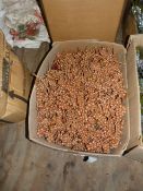 *Box of Bronze Glitter Festive Decorations