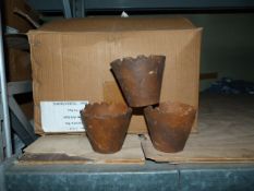 *Box Containing Seventy Two 10cm Antique Style Terracotta Pots