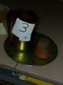 *Two Vases and a Decorative Tray