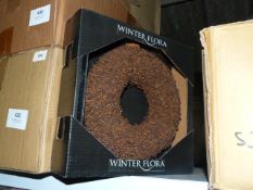 *Box Containing Six 25cm Clove Wreaths