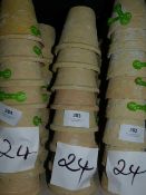 *Twenty Four Cream Plant Pots
