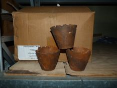 *Box Containing Seventy Two 10cm Antique Style Terracotta Pots