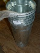 *Ten Galvanised Flower Buckets