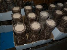 *Box Containing 9 Earthenware Decorative Vases