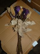 *Box Containing Dunelm Plum Flower Posies