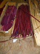 *Box Containing Purple Palm Leaves