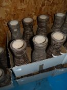 *Box Containing 6 Earthenware Decorative Vases