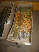 *Box of Decorative Winter Flora Chinese Lanterns