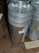 *Twelve Galvanised Flower Buckets