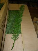 *Box Containing Approximately 250 Cannas Pale Green Artificial Foliage Stems