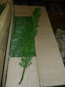 *Box Containing Approximately 250 Cannas Pale Green Artificial Foliage Stems