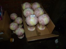 *Sixteen Pastel Coloured Lamp Bases