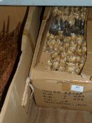 *Box Containing Artificial Beige Flowers