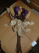 *Box Containing Dunelm Plum Flower Posies