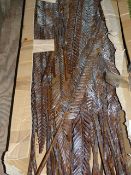 *Box of Blue and Brown Glitter Artificial Foliage