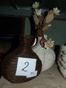*Two Decorative Vases and a Artificial Arrangement