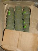 *Box Containing Twenty Four Green Terracotta Pots