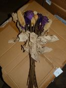 *Box Containing Dunelm Plum Flower Posies