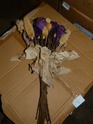 *Box Containing Dunelm Plum Flower Posies
