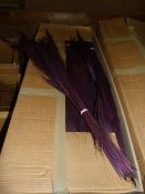*Box Containing 80 Bunches of Purple Broom Grass