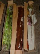 *Three Lucky Dip Boxes of Mixed Artificial Foliage and Flowers