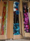 *Three Lucky Dip Boxes of Mixed Artificial Foliage and Flowers