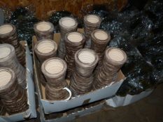 *Box Containing 9 Earthenware Decorative Vases