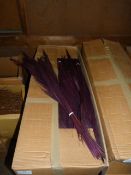*Box Containing 80 Bunches of Purple Broom Grass