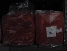 *Two Bales of Red Coloured Shavings