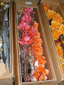 *Three Lucky Dip Boxes of Mixed Artificial Foliage and Flowers