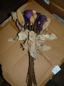 *Box Containing Dunelm Plum Flower Posies